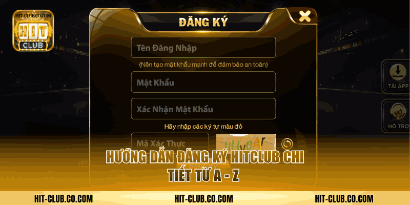 Quy trình đăng ký HitClub chi tiết.