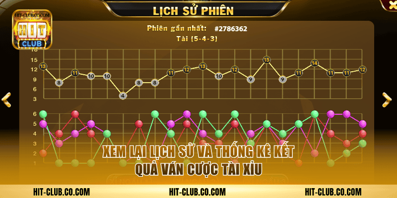 Xem lại lịch sử và thống kê kết quả ván cược